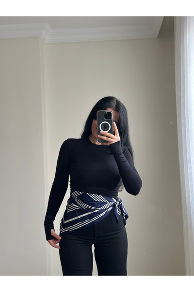 YELZEY BUTİK Premium Satin Scarf Belt