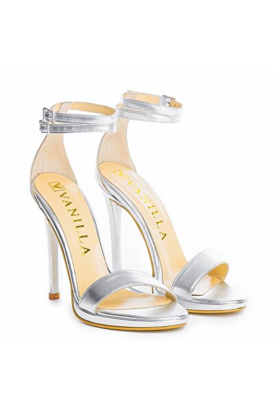 Vanilla Days Alice Elegance Silver Stiletto Sandals, Leather, Wedding Collection