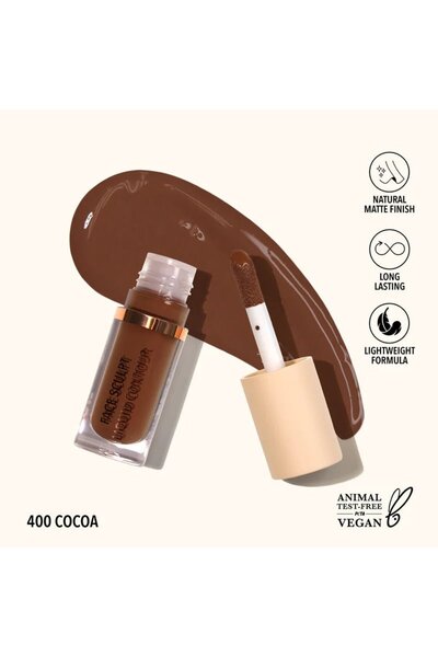 MOİRA كونتور سائل لنحت الوجه (400، كاكاو)