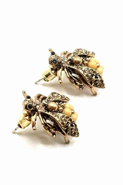 Nish&Chic Honey Bee Antique Earrings