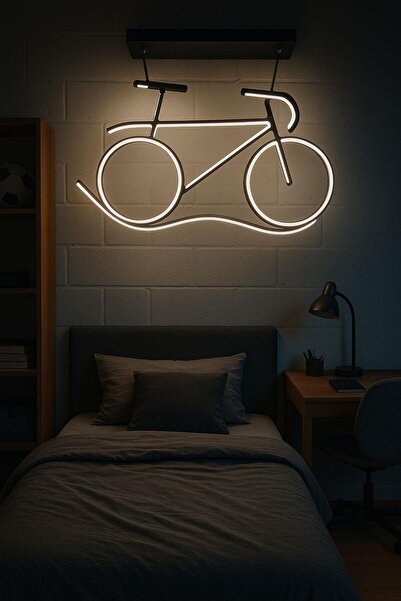 FERLUCE AVİZE LEDLİ AVİZE BİSİKLET SİYAH