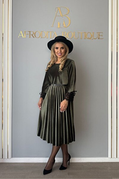 Afrodita Boutique Irma long velvet dress