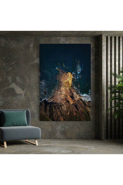 Arthub Canvas Painting, Bedroom And Living Room, Landscapes, Rocks And Water