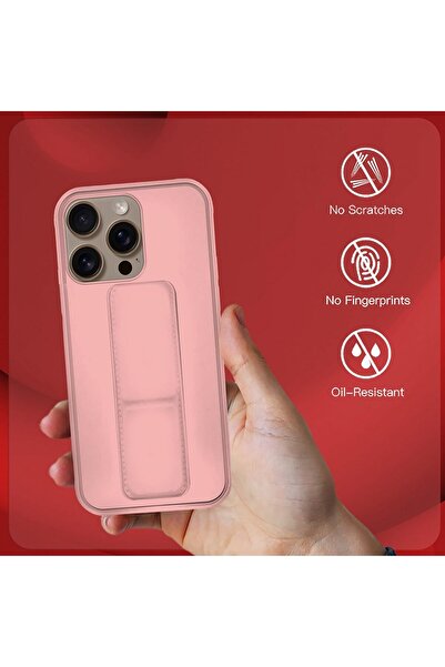 Margoun iPhone XS Max Magnetic Finger Grip Shockproof Case-(Pink)