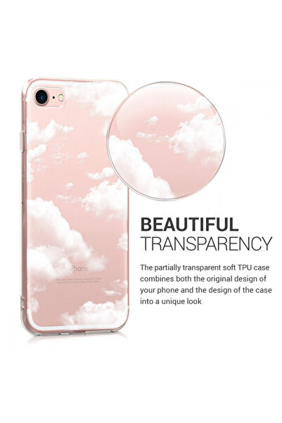 KWmobile Case for Apple iPhone 8 / iPhone 7 / iPhone SE 2, Silicone, White, 46227.39