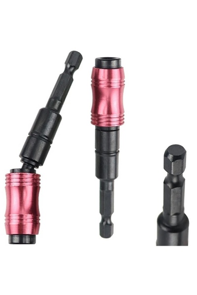 zola Adaptor unghiular magnetic pentru surubelnita, prindere HEX 1/4", otel, rotatie 20°, lungime 9 cm