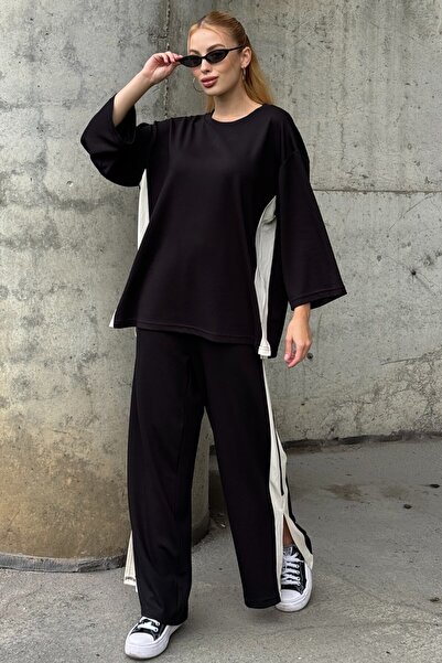 VAGGON Yan Striped Detail Oversized Double Set