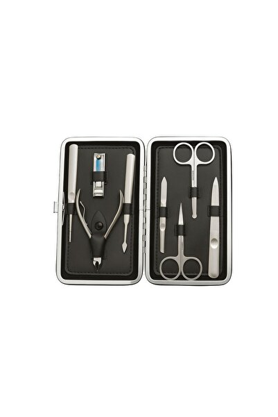 OEM 8-piece stainless steel manicure and pedicure kit with elegant case