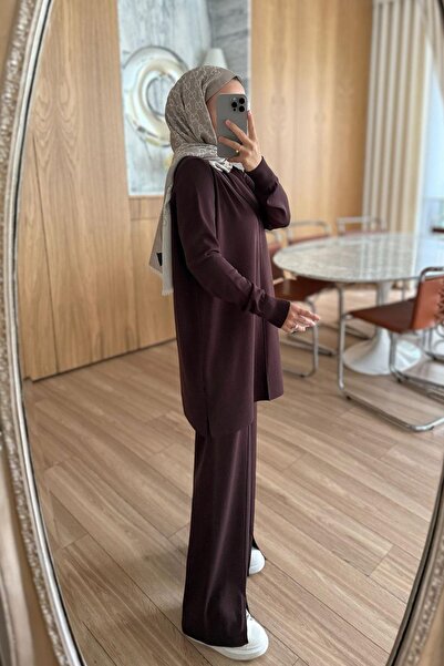 Ka Hijab Arlena Premium Rayon Suit - Brown