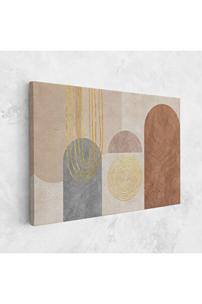 Arthub Tablou Canvas, Dormitor Si Living, Abstracte, Gray Orange Painting