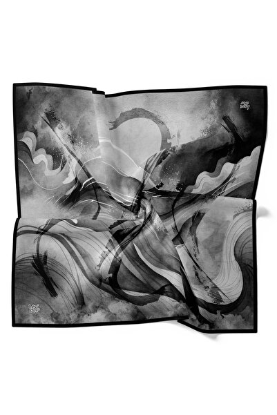 Levidor Wavy Tie-Dye Pattern Sparkling Crystal Scarf