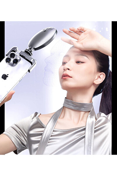 MATECHNO 3 Renkli Çekim Işığı Tripod Telefon Kamera Laptop Uyumlu Selfie Işığ...