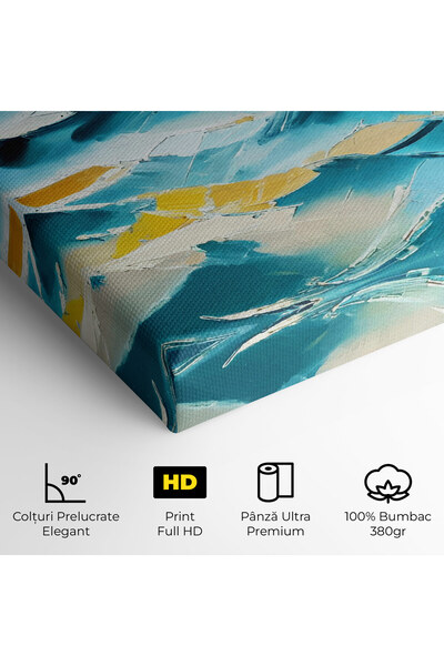 Arthub Canvas Painting, Bedroom And Living Room, Landscapes, Blue Ocean Painting