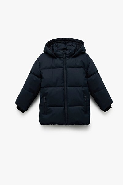 Koton Чоловічий дитячий пуховик на блискавці з капюшоном і кишенями 6WKB20002TW