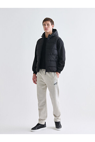 LC Waikiki Γκρι ανδρικό παντελόνι φόρμας Standard Fit