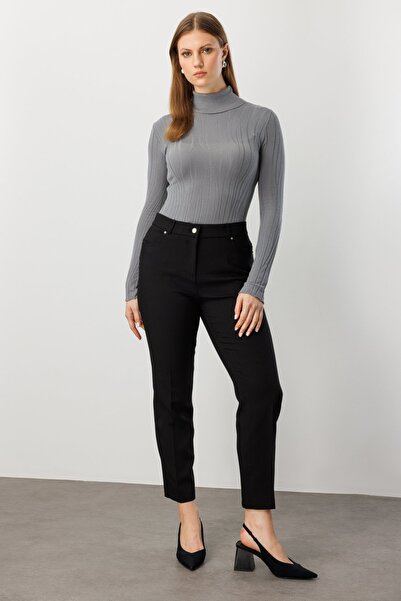 Ekol Narrow Leg Plus Size Trousers