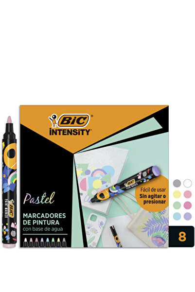 Bic Markere cu vopsea Intensity Pastel, 8 buc/set