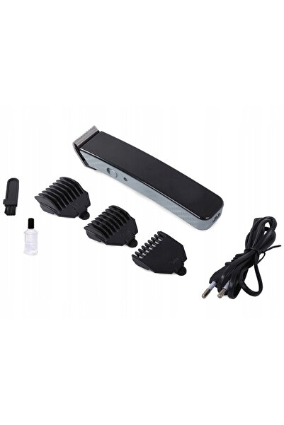 zola Beard trimmer, ON/OFF switch, 3 interchangeable shaving tips, different sizes, power cord, black