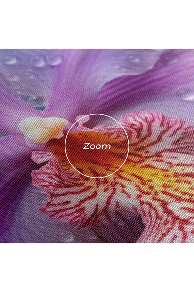 Arthub Canvas Painting, Bedroom And Living Room, Flowers, Orchid In Rain