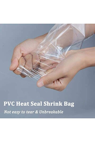GENERAL Heat-Shrink Shoe Bags - 100 PCS Transparent PVC, Odorless, Moisture-Resistant, 28×45 cm