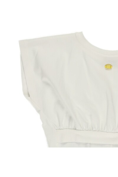 Panço AsymmetricCutDetailedT-Shirt