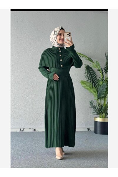 AXXAN Cape Knitwear Dress Women's Knitwear Set