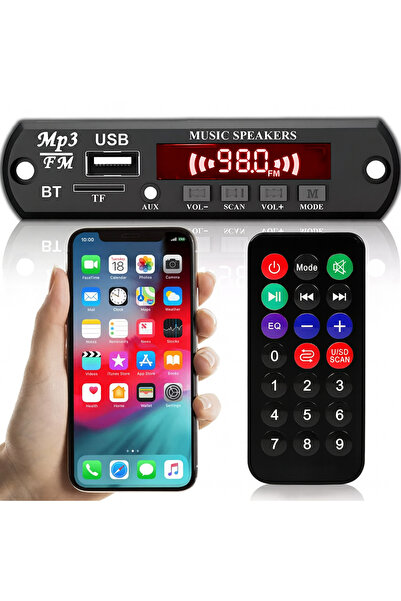 zola Adaptor FM/MP3/Bluetooth, ecran LCD, port micro SD/AUX, cabluri conectare