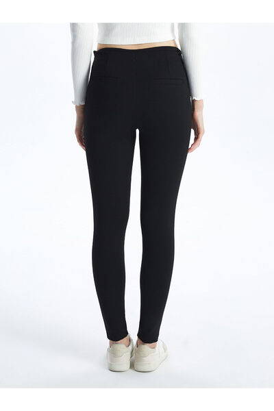 LC Waikiki Μαύρο γυναικείο καλσόν με ελαστική μέση