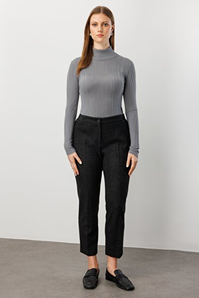 Ekol Beli Kalın Lastikli Dar Paça Pantolon 1019-26k