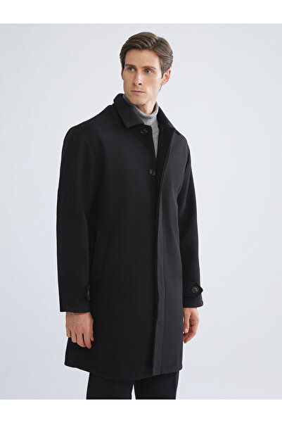 LC Waikiki Ανδρικό παλτό με καστανόχρωμο καστανόχρωμο σχέδιο LCW Vision Standard