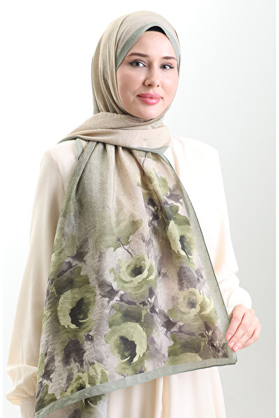 sefamerve Σάλι από φυσικές ίνες Karaca 82009-13 Çağla Green