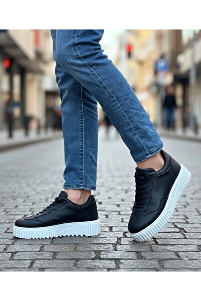 BOA Ba0802 Black Color High Sole Men's Casual Shoes