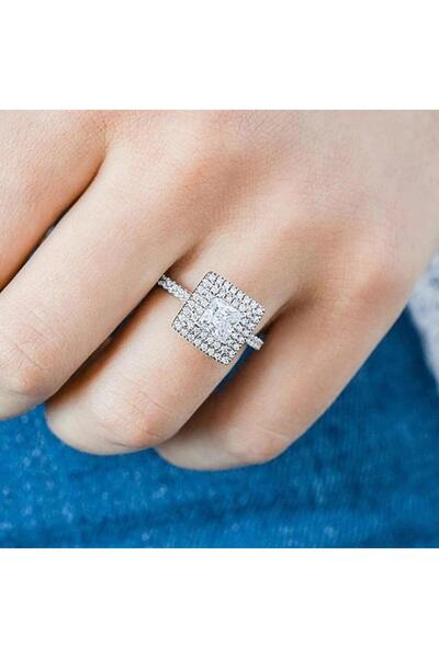 Pursehuit Inel argintiu, cu pietre de zirconiu, Corina C2 - 6 (circumferință:...