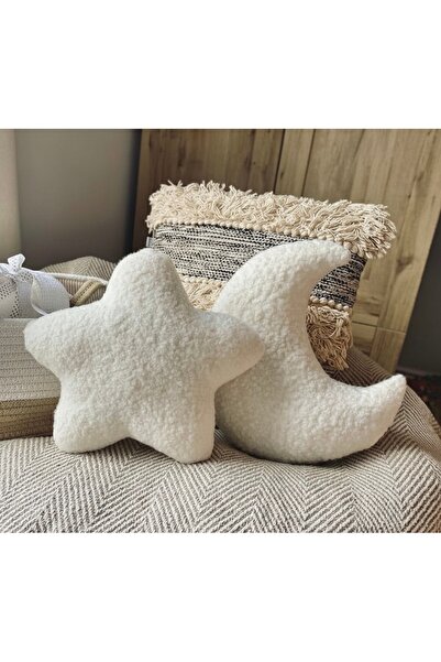 Yastıkland AY YILDIZ PELUŞ YASTIK ÇOCUK ODASI DEKOR YASTIK