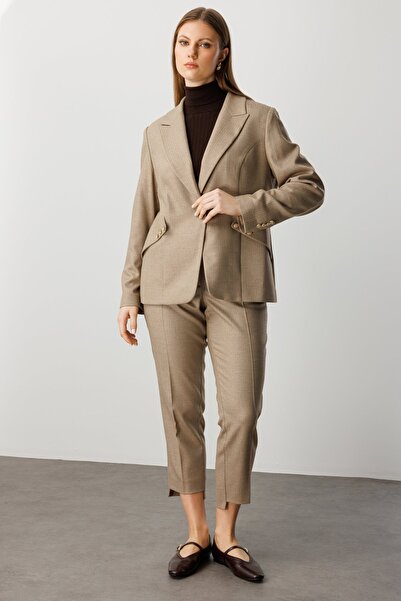 Ekol Zigzag Patterned Skinny Leg Trousers