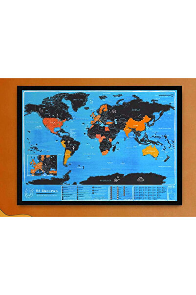 LUCKIES Ed Sheeran scratch map