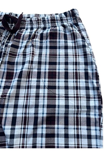 Pijamoni Large Size Printed Combed Cotton Single Bottom Pajamas