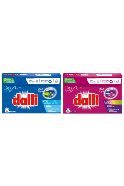 Dalli Renkli Ve Beyazlar İçin Kapsül 2'li Set (12 + 12 Yıkama)