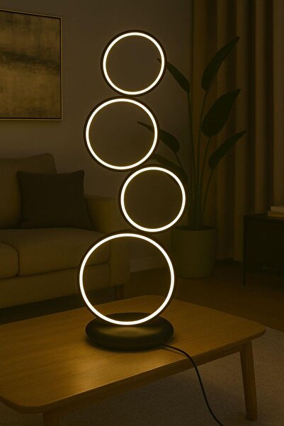 FERLUCE AVİZE LEDLİ LAMBADER ORBİT 4 LÜ SİYAH