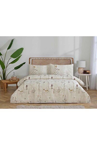 Özdilek Duvet Cover Set Nev Single Size Plum Verveine