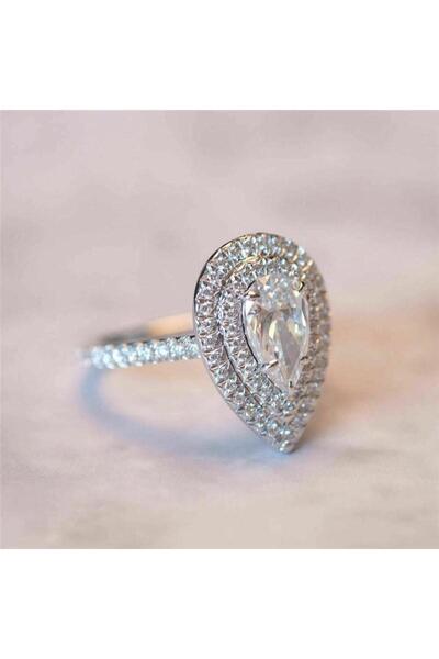 Pursehuit Inel argintiu, cu pietre de zirconiu, Risa C11 - 8 (circumferință: ...