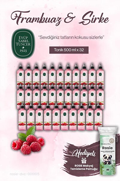 Eyüp Sabri Tuncer 32'li Frambuaz Sirke Tonik 500 ml ve ROSIE