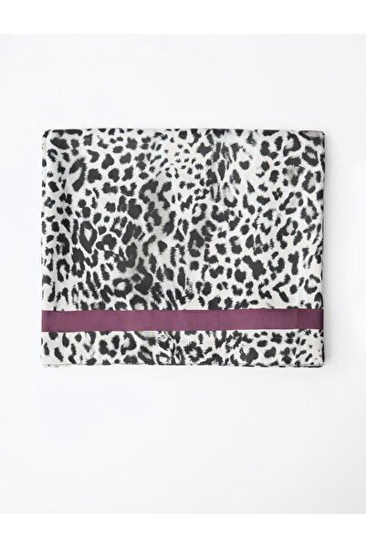 Jimmy Key Mixed Striped Leopard Print Scarf