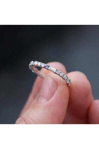 Pursehuit Inel argintiu, cu pietre de zirconiu, Joana C9 - 8 (circumferință: ...