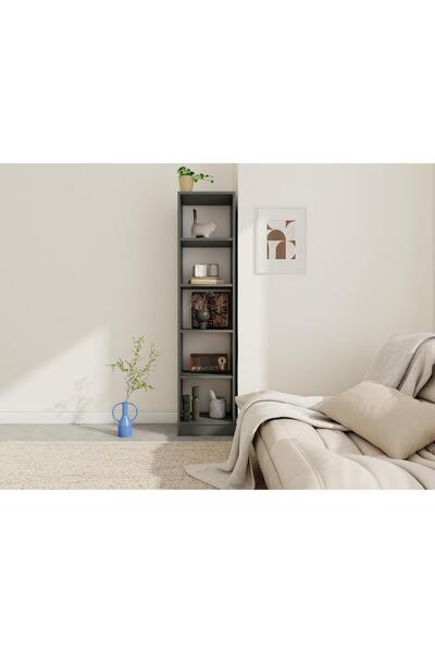Masif Market MM 5 Bölmeli Kitaplık YL Kygr 400*300*1690