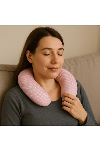 H&İ HOME TEXTILE Kiraz Çekirdeği Yastığı - Boyun Yastığı- Omuz Yastığı- Yastığı - 570 Gram