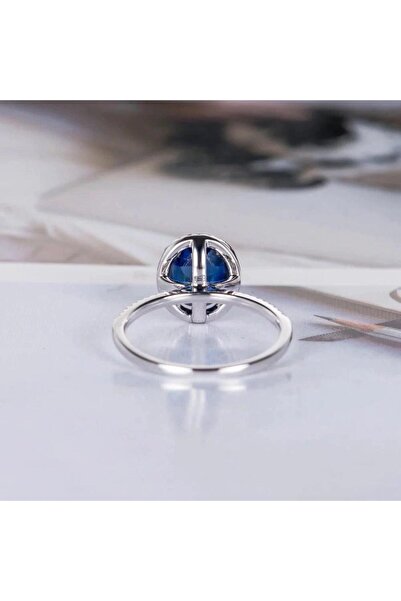 Pursehuit Inel argintiu cu zirconiu albastru, Noella C2 - 7 (circumferință: 54,5 mm)