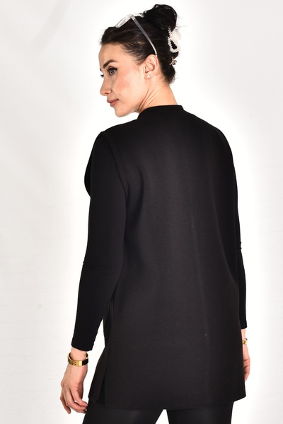 onno style women Steel Knit V-Neck Stone Tricot Classic Vest