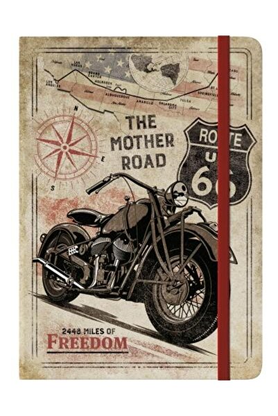 Nostalgic Art Notebook Route 66 Bike Map