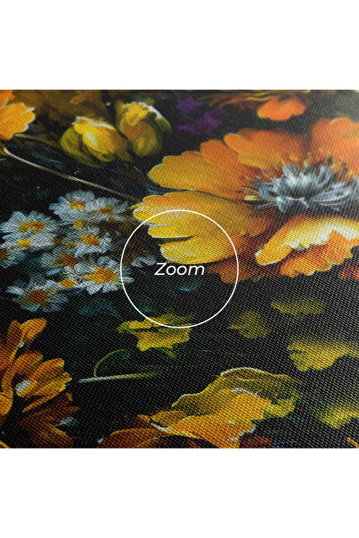 Arthub Canvas Painting, Bedroom And Living Room, Flowers, Yellow Flower Art Vase